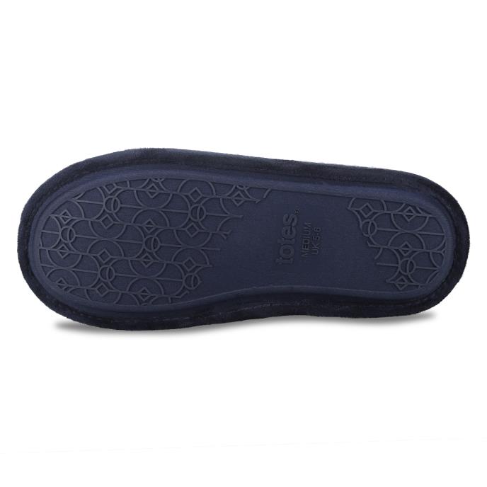 totes toasties® Ladies FairIsle Boot Slipper Navy Fairisle Extra Image 6